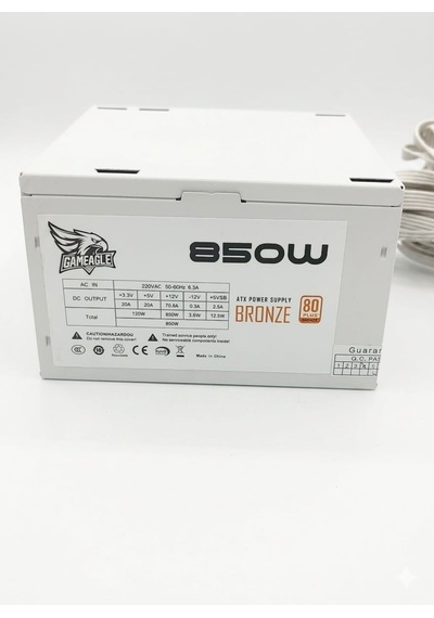 Gameagle 850w +80 Bronze Atx Güç Kaynağı Beyaz Psu