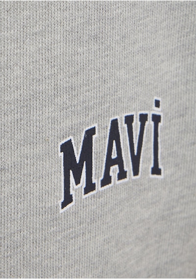 Mavi - Mavi Logo Baskılı Gri Şort 0410224-80018