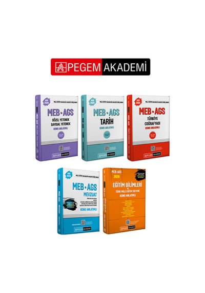 Pegem Akademi 2026 Meb-ags Konu Anlatımlı Seti 5.kitap