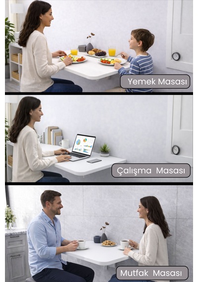 60x110 Cm 4 Köşe Oval Mat Beyaz Duvara Monte Kırma Katlanır Yemek Masası 60x110 Cm 4 Köşe Oval Mat Beyaz Duvara Monte Kırma Katlanır Yemek Masası