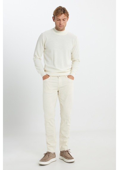 AC&Co / Altınyıldız Classics Erkek Ekru 360 Derece Her Yöne Esneyen Rahat Slim Fit Pantolon Ekru AC&Co / Altınyıldız Classics Erkek Ekru 360 Derece Her Yöne Esneyen Rahat Slim Fit Pantolon Ekru
