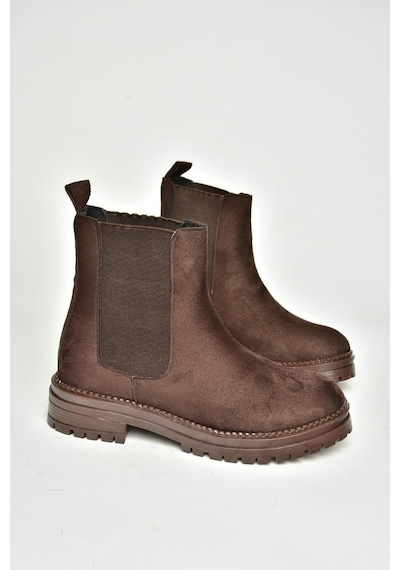 Fox Shoes T726923702 Klasik Kadıın Bot -  Kahverengi Süet Kahverengi