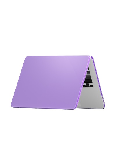 Apple Macbook Neo 13' A3404 Zore Msoft Kristal Kapak Mor