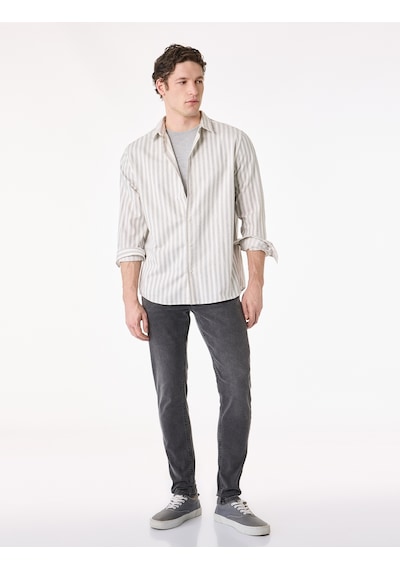Koton Normal Bel Pamuklu Skinny Fit Jean Pantolon - Michael Jean Antrasit 6sam40114nd