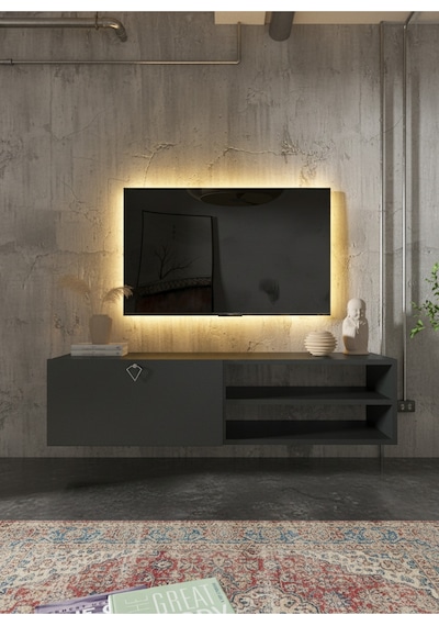 Resital Tv Ünitesi S1244-4 Antrasit Antrasit
