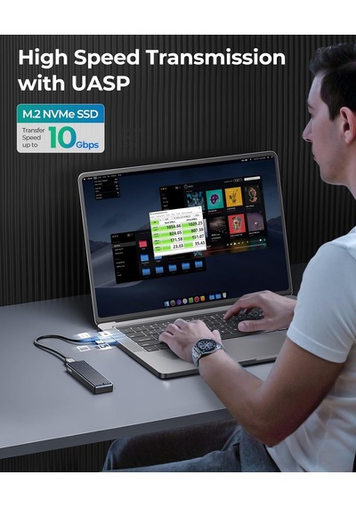 M.2 Nvme Ssd Kılıf Usb C Adaptörü Usb 3.1 Gen2 10gbps Ssd Harici Pcı Sabit Disk Muhafazası İçin M-anahtar M2 2230/2242/2260/2280 Nvme Ssd, Uasp, Smart-m2pv2