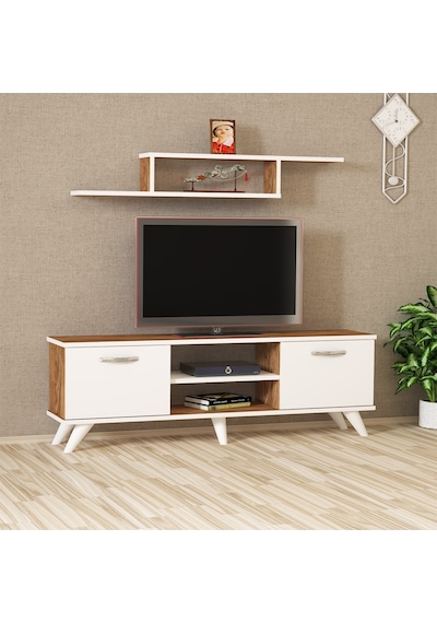 Kalenderdekor1 Kalender Dekor Pruitt Tv Ünitesi Prt02 Atlantikçam-Beyaz