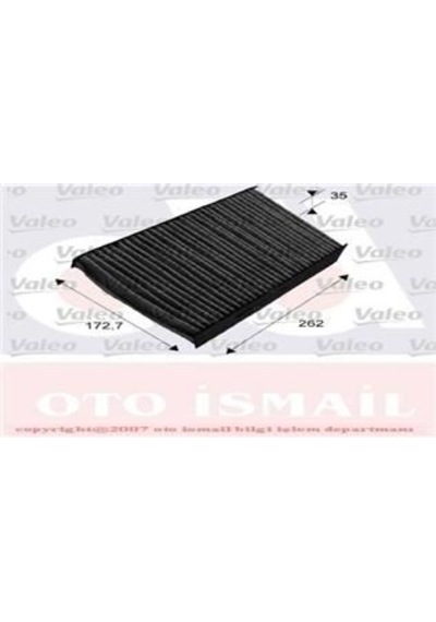 VALEO 715647 Polen Filtresi Megane III 10- Fluence 10- Karbonlu