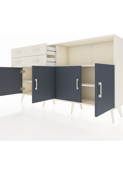 Arges Konsol 4 Raflı 4 Çekmeceli 4 Kapaklı 176x30x99 Aytaşı-antrasit/aytaşı Antrasıt/aytası - Aytası Arges Konsol 4 Raflı 4 Çekmeceli 4 Kapaklı 176x30x99 Aytaşı-antrasit/aytaşı Antrasıt/aytası - Aytası