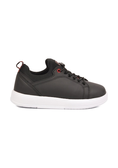 Siyah Kırmızı Lastik Bağcıklı Erkek Çocuk Sneaker Çok Renkli