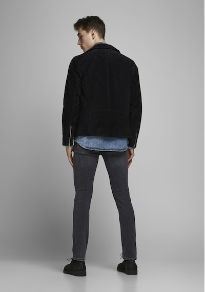 Jack & Jones Slim Fit Düşük Bel Siyah Erkek Kot Pantolon 12159030 Siyah