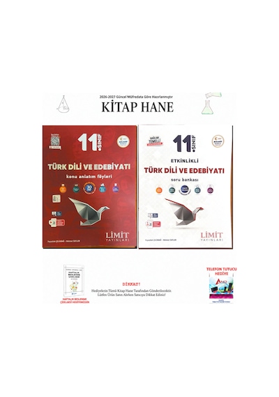 Limit 11. Sınıf Edebiyat Konu Anlatım Föyleri 2 Kitap Seti