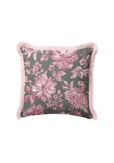 Çiçek Desenli Vintage Floral Saçaklı Yastık Kılıfı - Zarif Bahar Gri Pembe Püsküllü Kırlent Kılıfı Buzlu Kanyon Nektar Çiçek Desenli Vintage Floral Saçaklı Yastık Kılıfı - Zarif Bahar Gri Pembe Püsküllü Kırlent Kılıfı Buzlu Kanyon Nektar