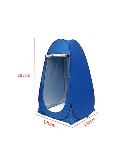 Otomatik Wc Portatif Giyinme Çadırı 120x120x190 Cm Mavi Çok Renkli