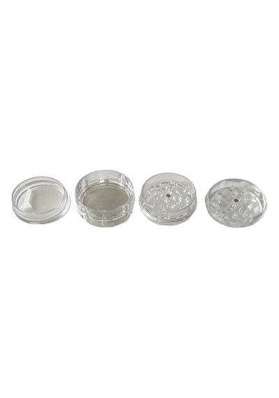 Efotech Grınder Parçalayıcı Plastik Baharat Öğütücü Herb Spice 4 Katmanlı 60mm-seffaf Diğer