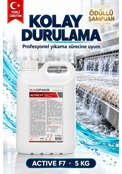 Active F7 Ultra Halı Yıkama Şampuanı 5 Kg Tekli