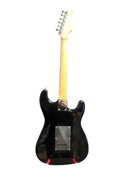 Siyah Solak Elektro Gitar Kılıf-pena-kablo-askı