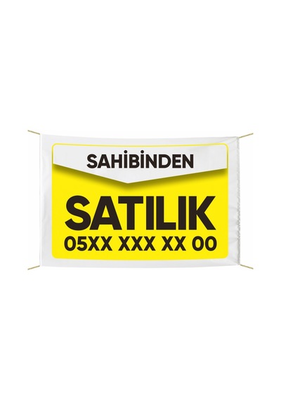 Sahibinden Satılık Afiş -pankart 100x150 Cm Tek Ebat