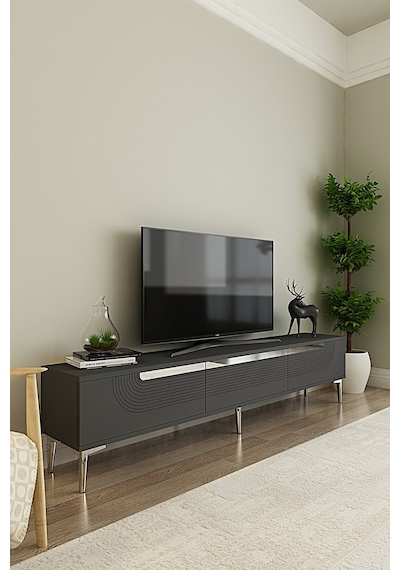 Tsa1805as - Meyra Tsa180 Tv Stand, Tv Sehpası Ve Tv Ünitesi Antrasit-sılver 180cm Tsa1805as - Meyra Tsa180 Tv Stand, Tv Sehpası Ve Tv Ünitesi Antrasit-sılver 180cm