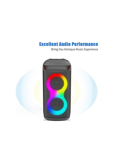 Rose Sp-413 Taşınabilir Şarjlı Rgb Işıklı Bluetooth Hoparlör