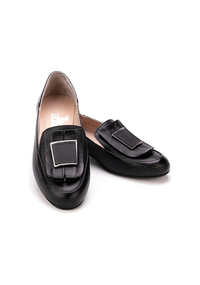 Kadın Hakiki Deri Günlük Klasik Loafer - Babet Ayakkabı Siyah