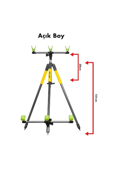 Effe Kamış Ayağı Surf Tripod Hg283