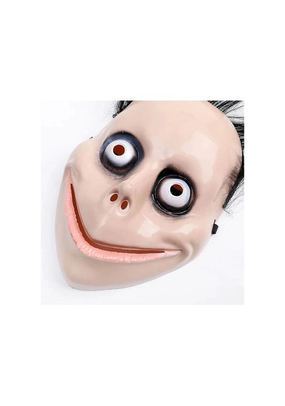 Saçlı Momo Korku Maskesi 24x16 Cm - Parti Gözlüğü & Maske - Hafif Ve Dayanıklı 0 - 99
