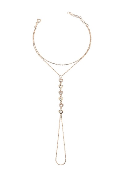 925 Ayar Gümüş Rose Kalp Dizisi Şahmeran - 45099601 Rose Gold