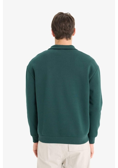 Defacto Boxy Fit Dik Yaka Fermuarlı Baskılı Sweatshirt E9416ax25augn536 Yeşil Defacto Boxy Fit Dik Yaka Fermuarlı Baskılı Sweatshirt E9416ax25augn536 Yeşil