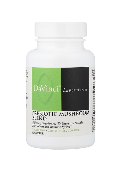 Davinci Laboratories, Prebiotic Mushroom Blend, 60 Capsules
