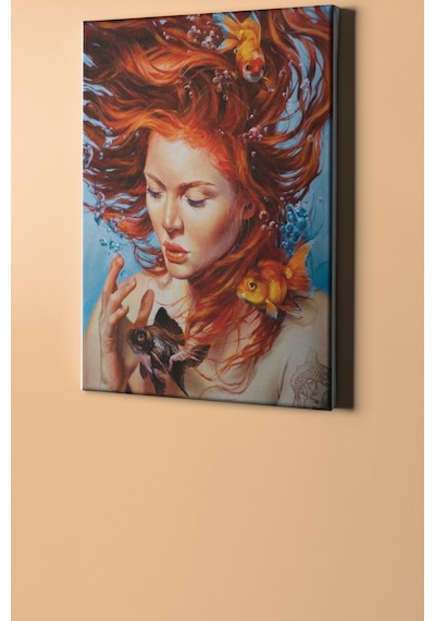 Webstyle Sayılarla Boyama Seti Kasnaklı Suyun Dibindeki Hayat 40 X 50 Cm
