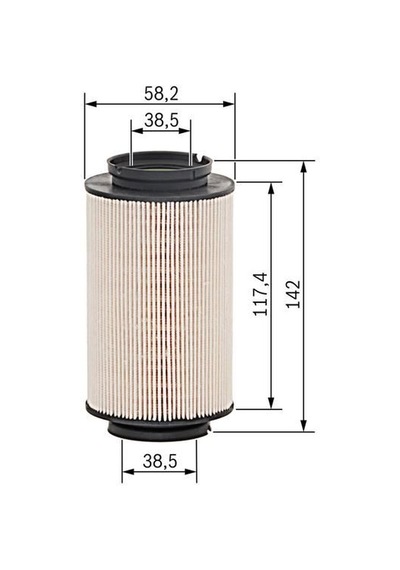 Bosch F026400354 Hava Filtresı Citroen: C3 II Sc- 1.1 1.4 09- Peugeot : 207 1.4 09-12 / 207 Sw 09-13