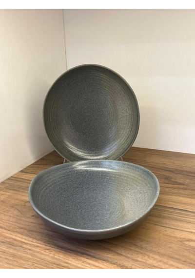 2'li Hornfels Ripple 21 Cm Çukur Tabak 805 Cc Risotto / Salata / Gourmet / Şef Sunum / Sulu Yemek Çok Renkli