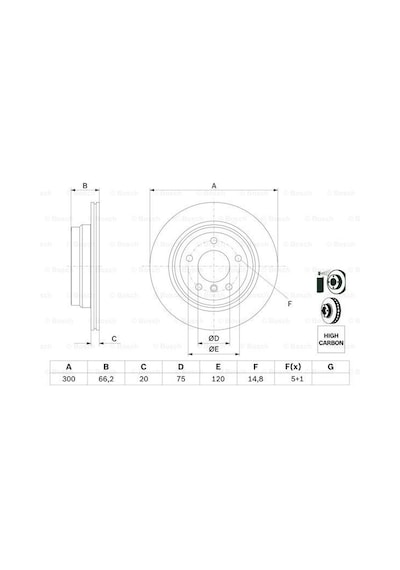 Bmw X1 E84 Xd 20İ 2011-2015 Bosch Arka Disk 2 Adet