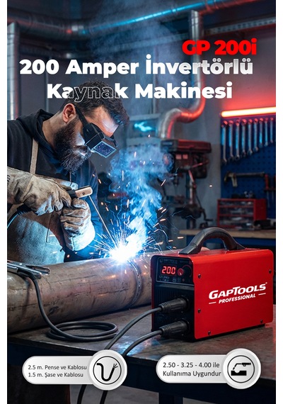 200 Amper İnvertörlü Kaynak Makinesi - Gp 200i
