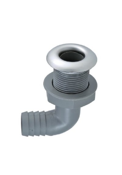 Krom Flanşlı Sintine Çıkışı. Dirsekli Model Su Çıkış. 5/8"