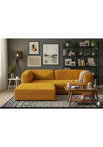Herev 300x100 Sünger Köşe Koltuk Takımı / Yatak Olur Kanepe / Yıkanabilir Fitilli Kadife Kumaşlı Şark Köşe Hardal Sarı Herev 300x100 Sünger Köşe Koltuk Takımı / Yatak Olur Kanepe / Yıkanabilir Fitilli Kadife Kumaşlı Şark Köşe Hardal Sarı