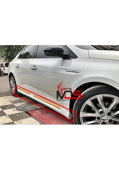 Renault Megane 4 Sedan Marşpiyel Sağ Sol Takım Fiberglass