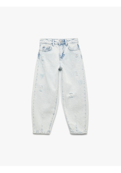 Koton Pamuklu Cep Detaylı Paraşüt Kesim Denim Pantolon Lıght Indıgo 6wkg40053ad Açık Mavi Koton Pamuklu Cep Detaylı Paraşüt Kesim Denim Pantolon Lıght Indıgo 6wkg40053ad Açık Mavi