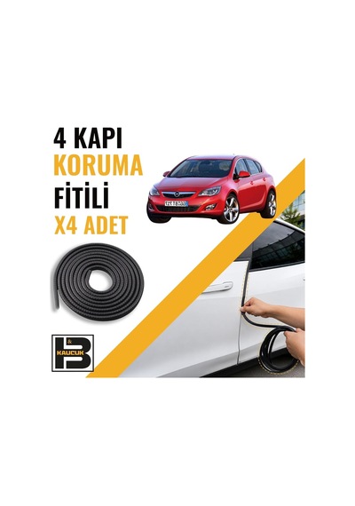 Opel Astra J Kapı Koruma Fitili-4 Kapı-siyah-bm2209