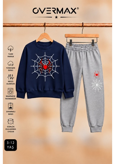 Overmax Örümcek Ağ Baskılı Kapüşonsuz Sweatshirt & Eşofman Altı Takım 3-12 Yaş Lacivert Üst-gri Alt - 921070561 Lacivert Üst-gri Alt Overmax Örümcek Ağ Baskılı Kapüşonsuz Sweatshirt & Eşofman Altı Takım 3-12 Yaş Lacivert Üst-gri Alt - 921070561 Lacivert Üst-gri Alt