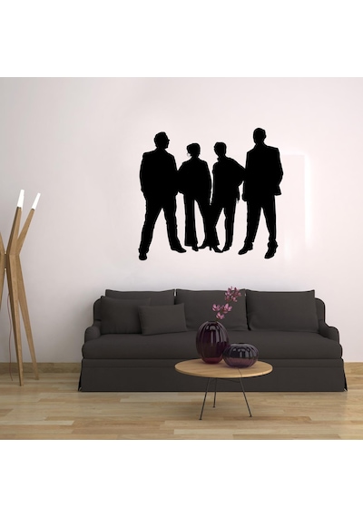 Adamlar Folyo Sticker 100cm Uzunluk Siyah