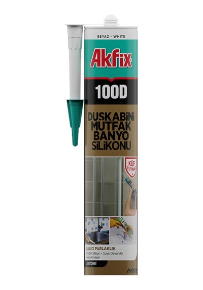 100d Duşkabini, Mutfak Ve Banyo Silikonu, Şeffaf,%100 Silikon, Hızlı Kuruyan, Küf Tutmaz, Su Geçirmez,sararma Yapm Genel