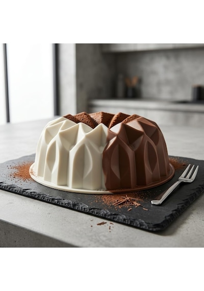 Sarmal Tasarımlı Silikon Kek Kalıbı - Yüksek Isıya Dayanıklı, Yapışmaz Ve Esnek Spiral Pasta Ka Diğer