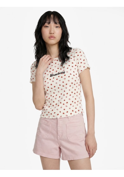 Koton Cep Detaylı Normal Bel Pamuklu Slim Fit Mini Şort Pembe 6sal40132mw Gül