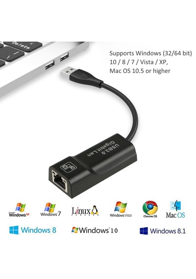 Ethernet Adapter 1000Mbps Rj45 Ethernet Network Usb3.0 Gigabit (391307238)