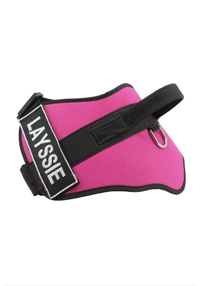 Kişiye Özel, Isimli K9 Köpek Tasması, Göğüs Tasması Pembe