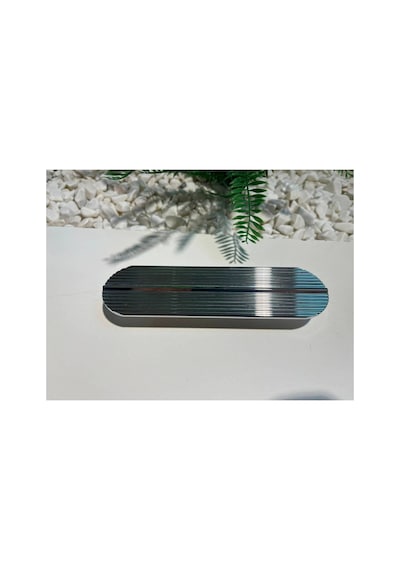 Poli C Metal Kulp 96mm Krom Dolap Kapak Tv Ünite Modern Çekmece Mobilya Komodin Konsol Gümüş