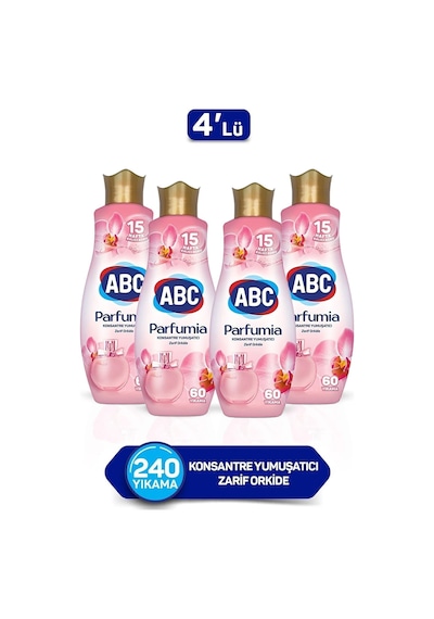 Parfumia Konsantre Çamaşır Yumuşatıcısı Zarif Orkide 4 X 1440 Ml Diğer