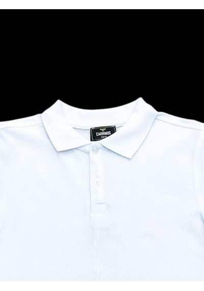 Carinos Erkek Çocuk Basic Yakalı T-shirt-14604 Beyaz
